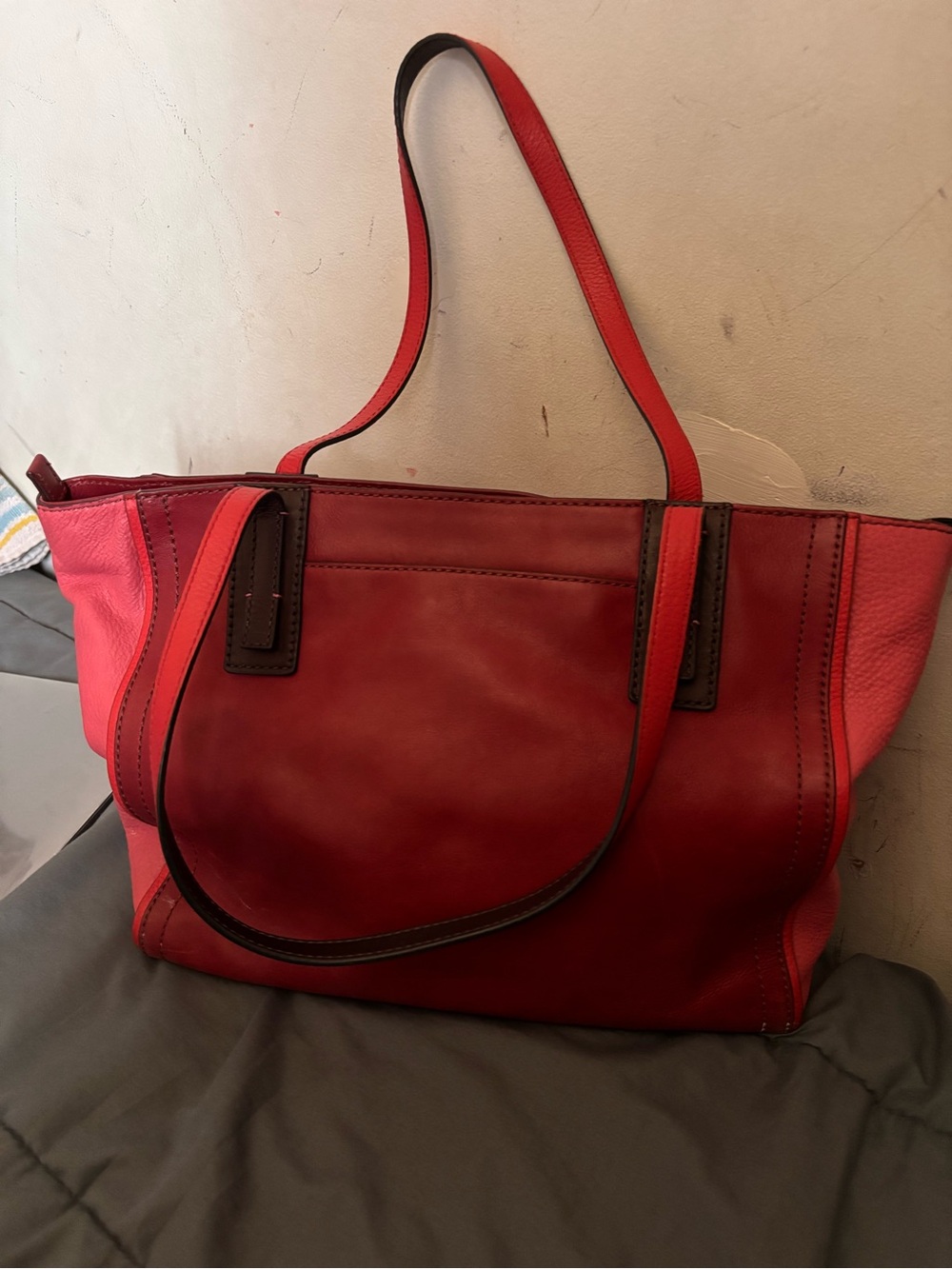 Vintage Fossil Leather Totebag